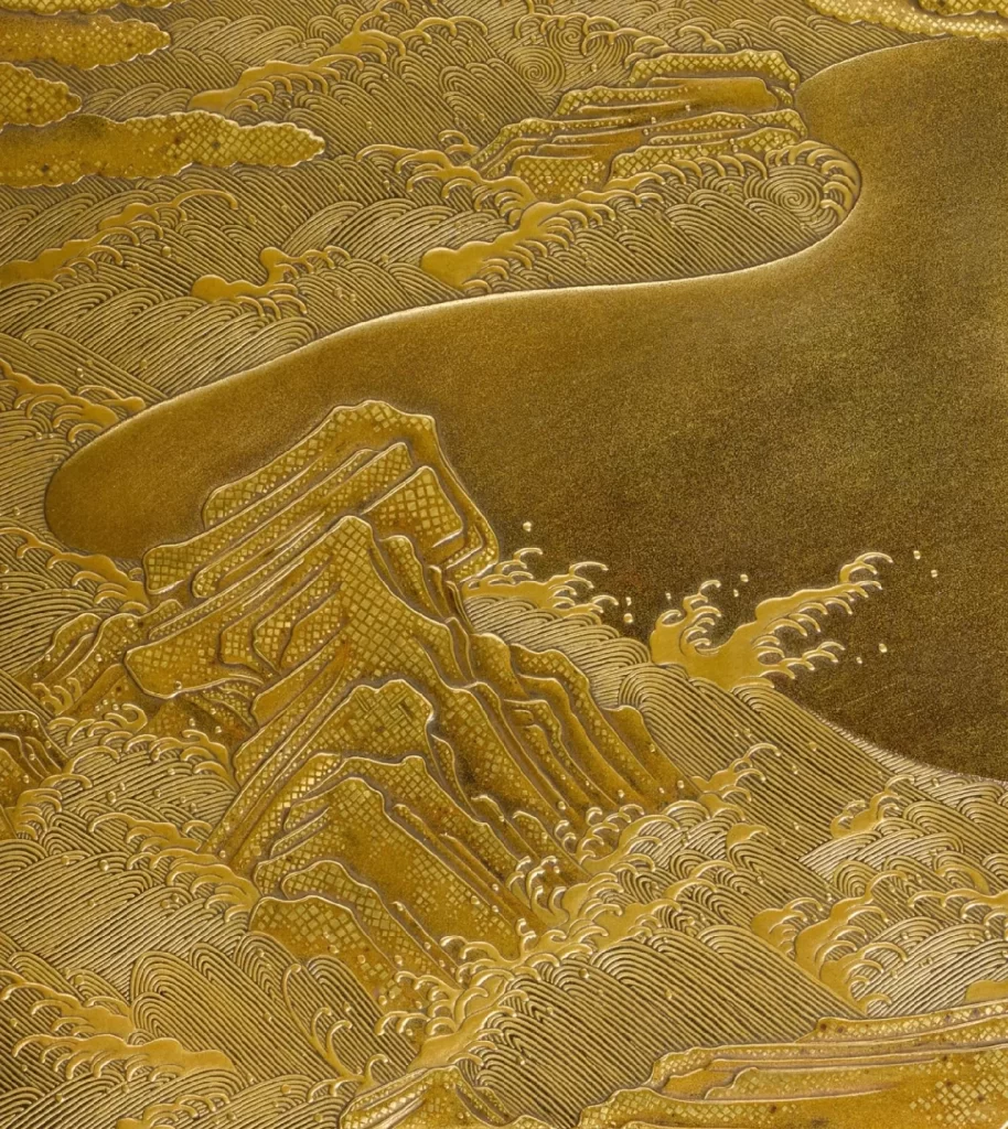 Gold Wave 3D Background