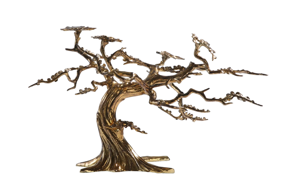 Gold Tree Sculpture