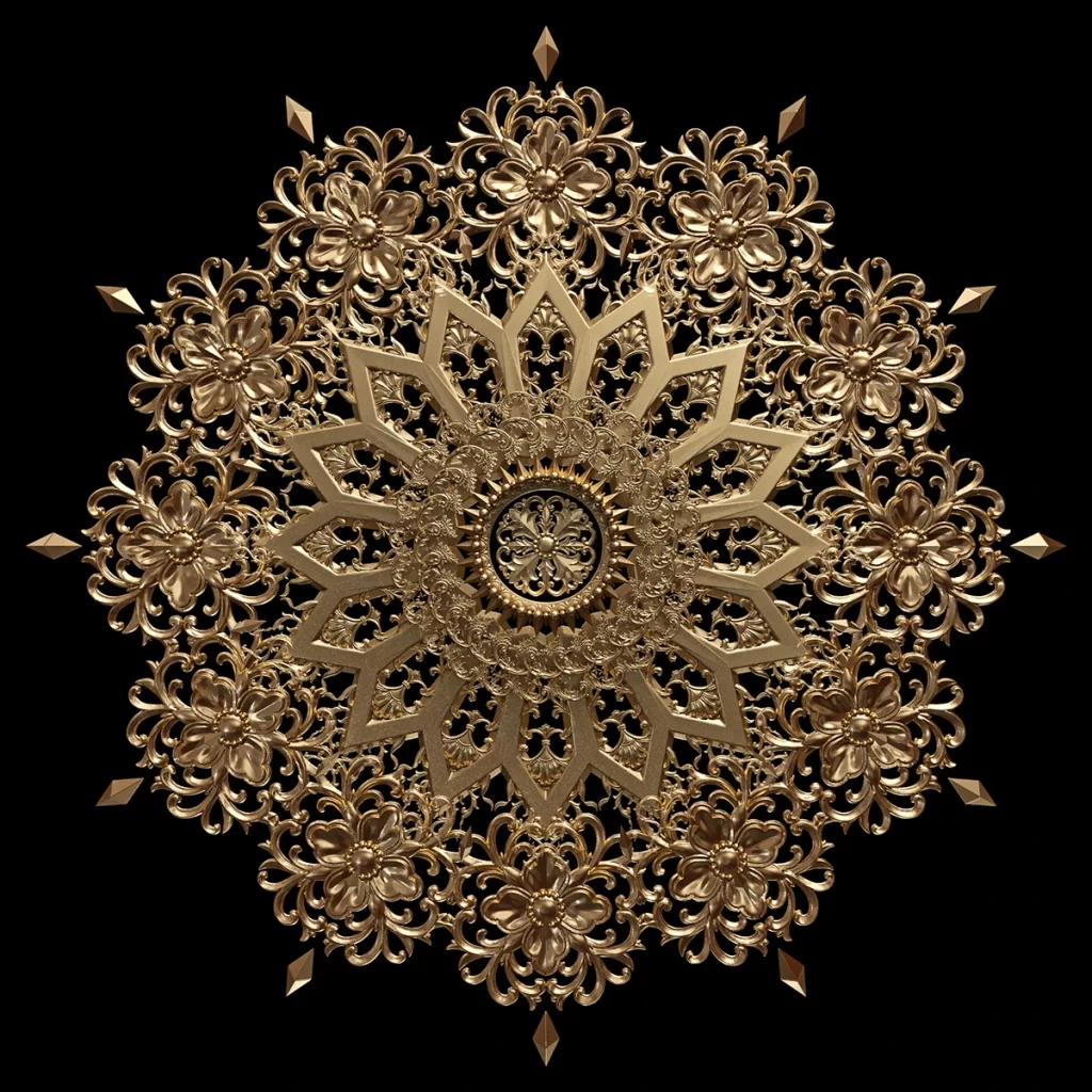 Gold Vivid 3D Background