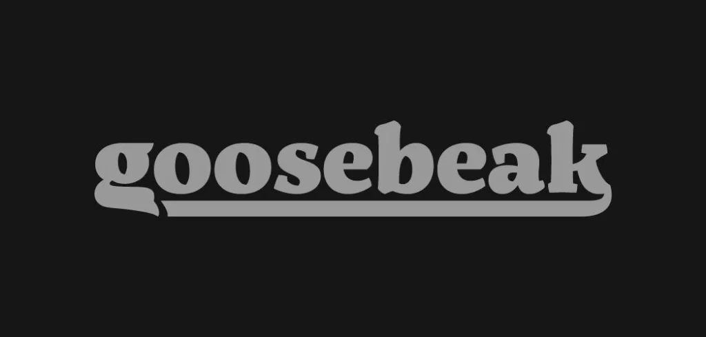Goosebeak Underline Wordmark Logo