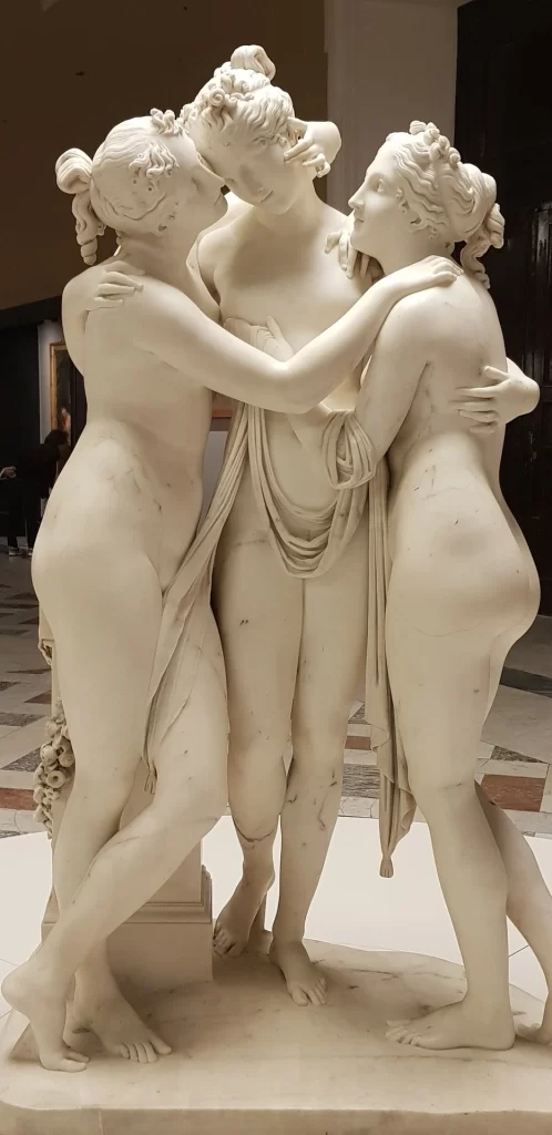 Marble Sculpture Three Graces Museum