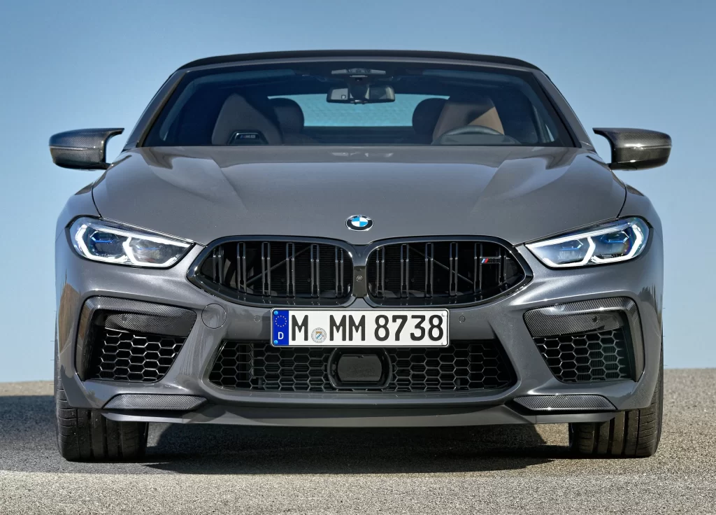 Gray BMW Coupe Outdoor Front View