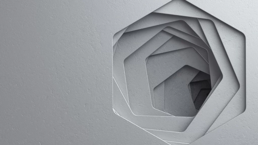Gray Glow Geometric Background