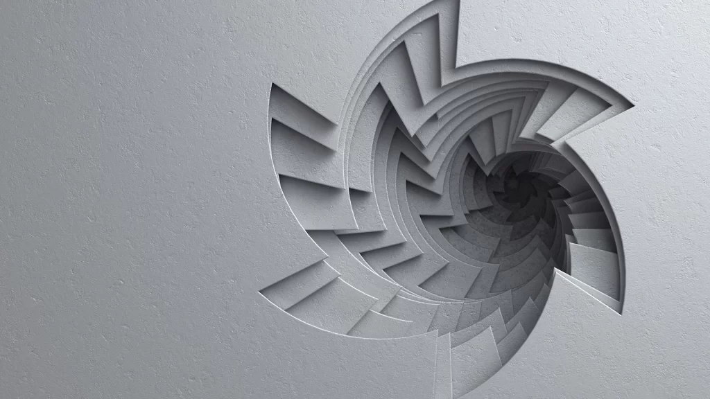 Gray Wave 3D Background