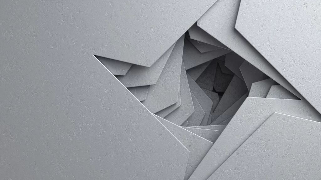 Gray Wave Geometric Background