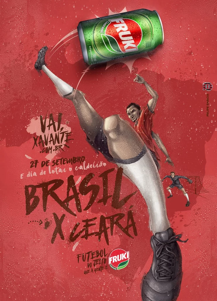 Fruki Xavante Football Poster