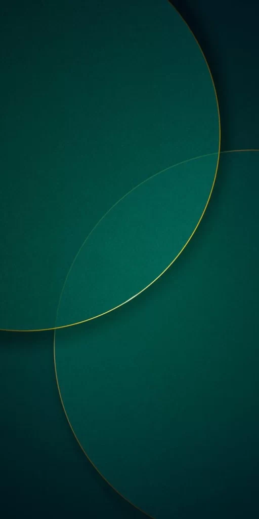 Green Circle Geometric Background