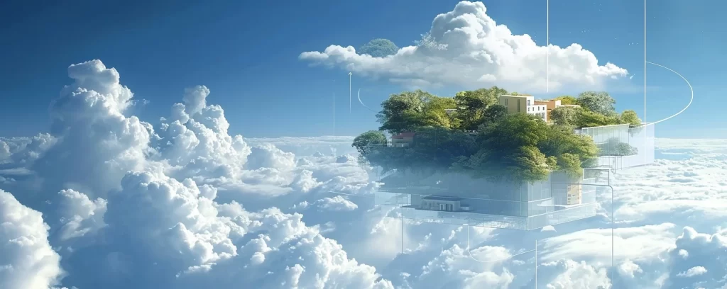 White Cloud 3D Background