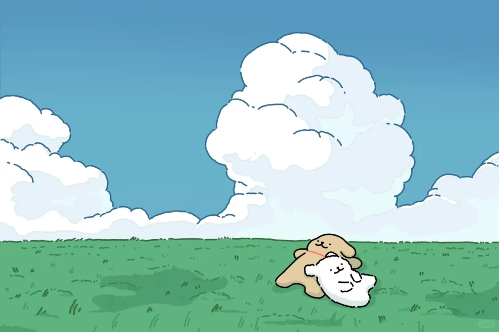 Green Cloud Nature Background