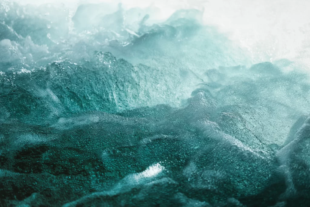 Cyan Liquid Flow Background