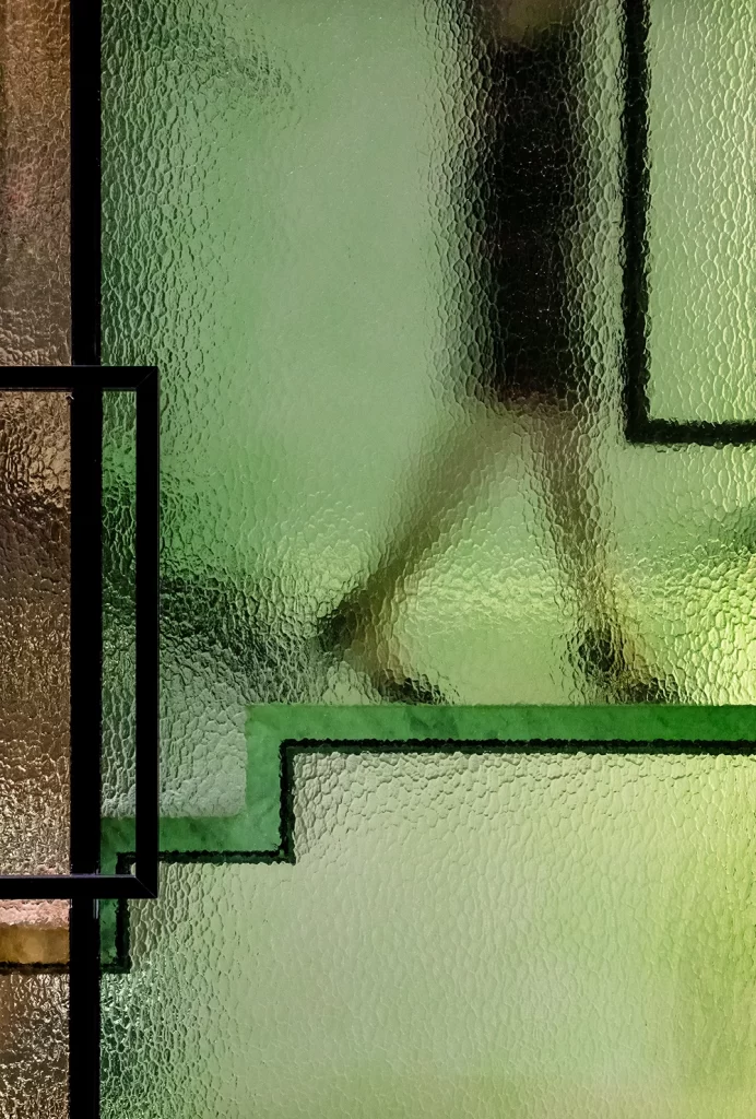 Green Silhouette Abstract Background