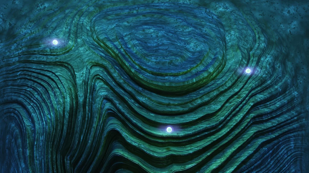 Green Line Abstract Background