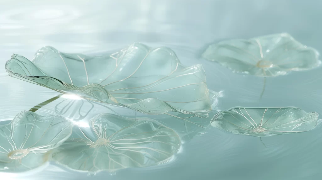 Teal Petal 3D Background