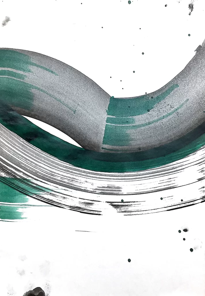 White Curve Minimal Abstract Background