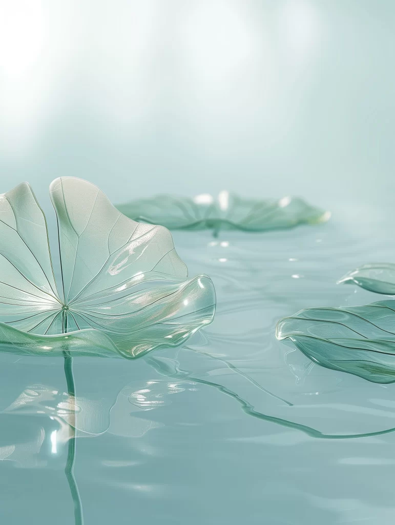 Cyan Minimal Liquid 3D Background