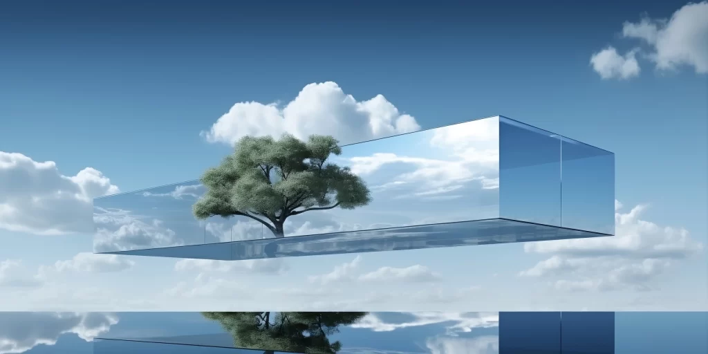 Pastel Tree 3D Background