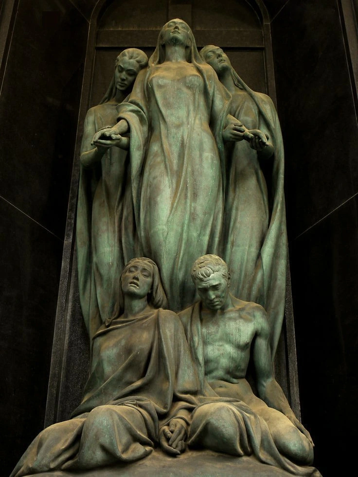 Green Metal Decorative Sculpture