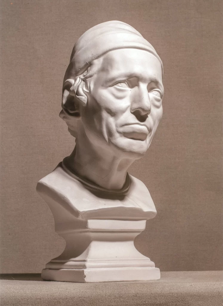 Smiling Voltaire Bust Front View