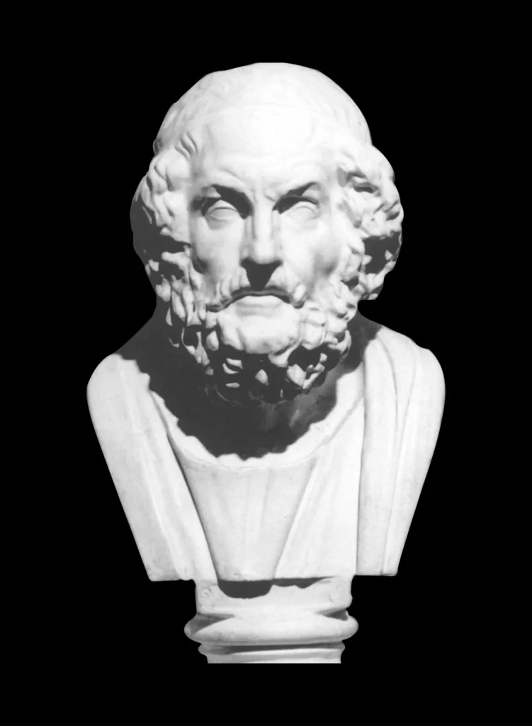 Bust of Homer Sculpture Photo Reference