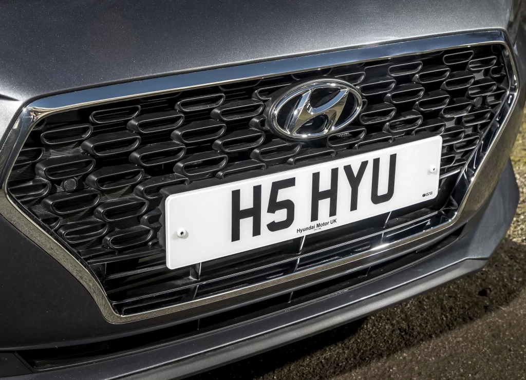 Hyundai Grille Front Detail Gray Car Photography