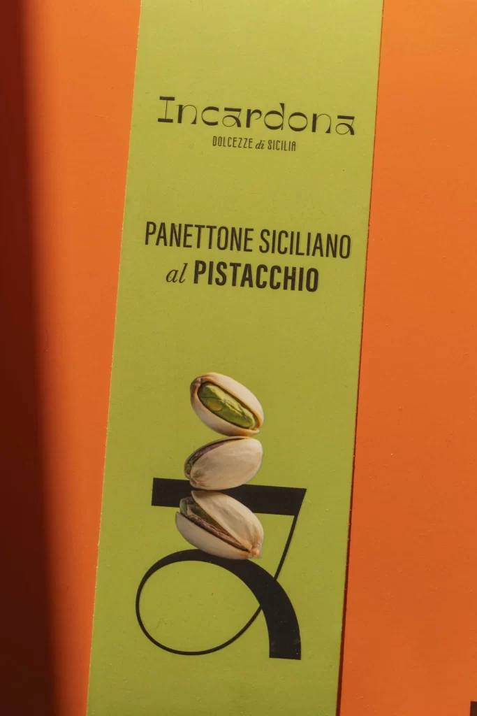 Incardona Green Pistachio Panettone Package