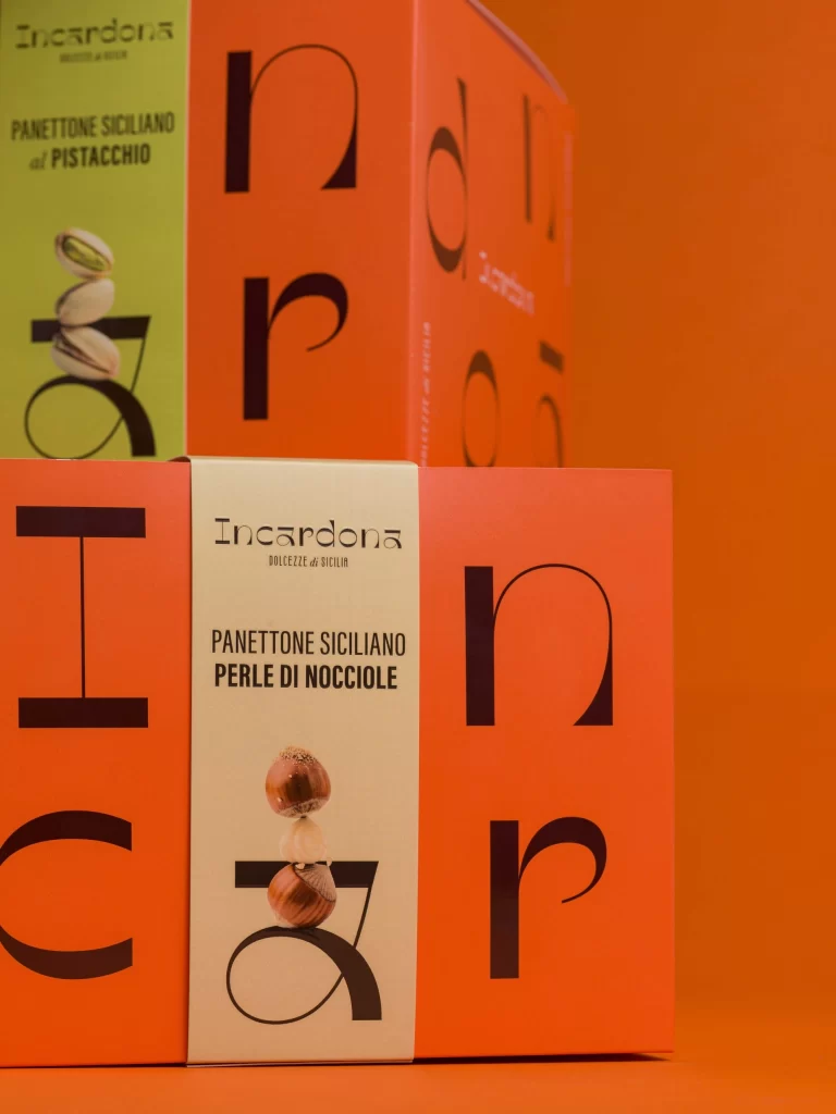 Incardona Hazelnut Panettone Sicilian Packaging