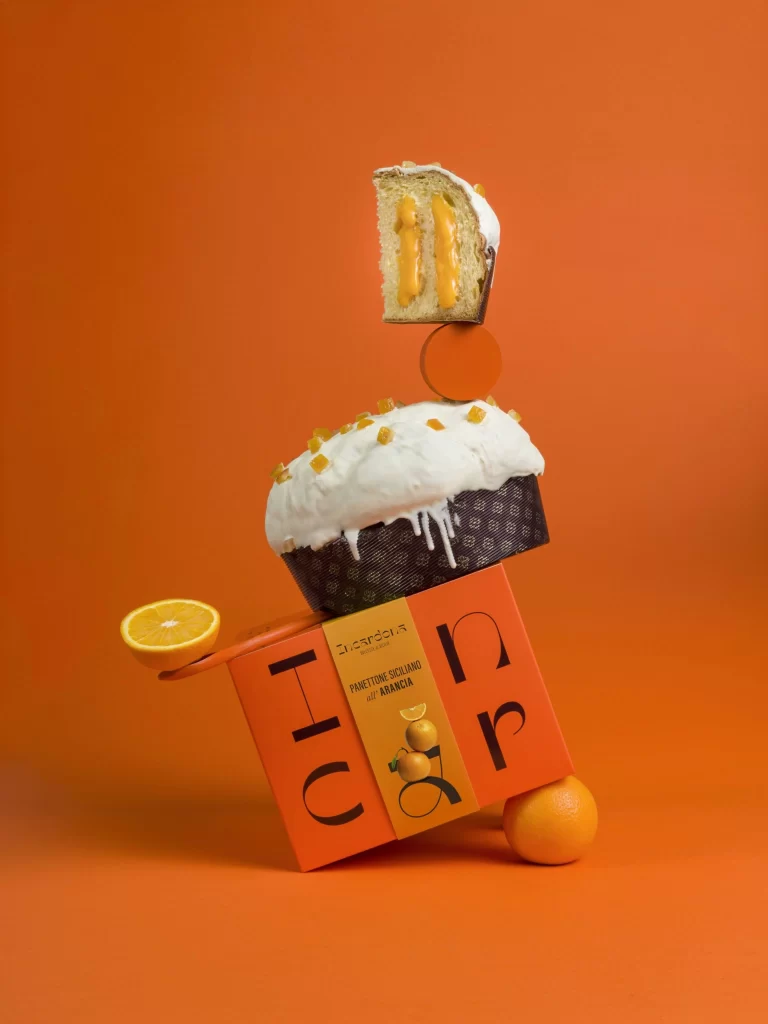 Incardona Orange Panettone Cake Packaging