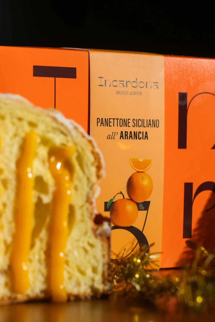 Incardona Yellow Panettone Package Design