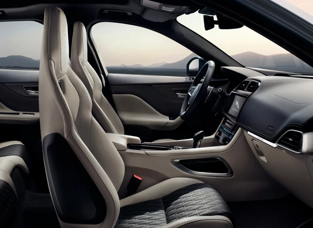 Jaguar Sports Car Interior Beige Dashboard