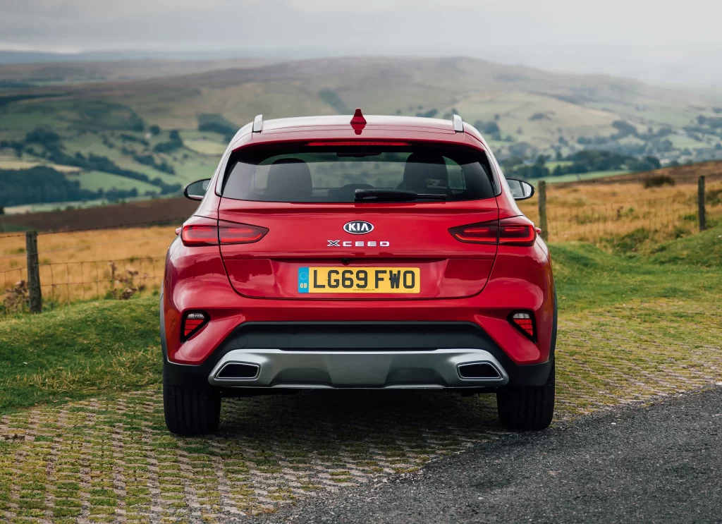 Kia Xceed Rear View Red Car Photography
