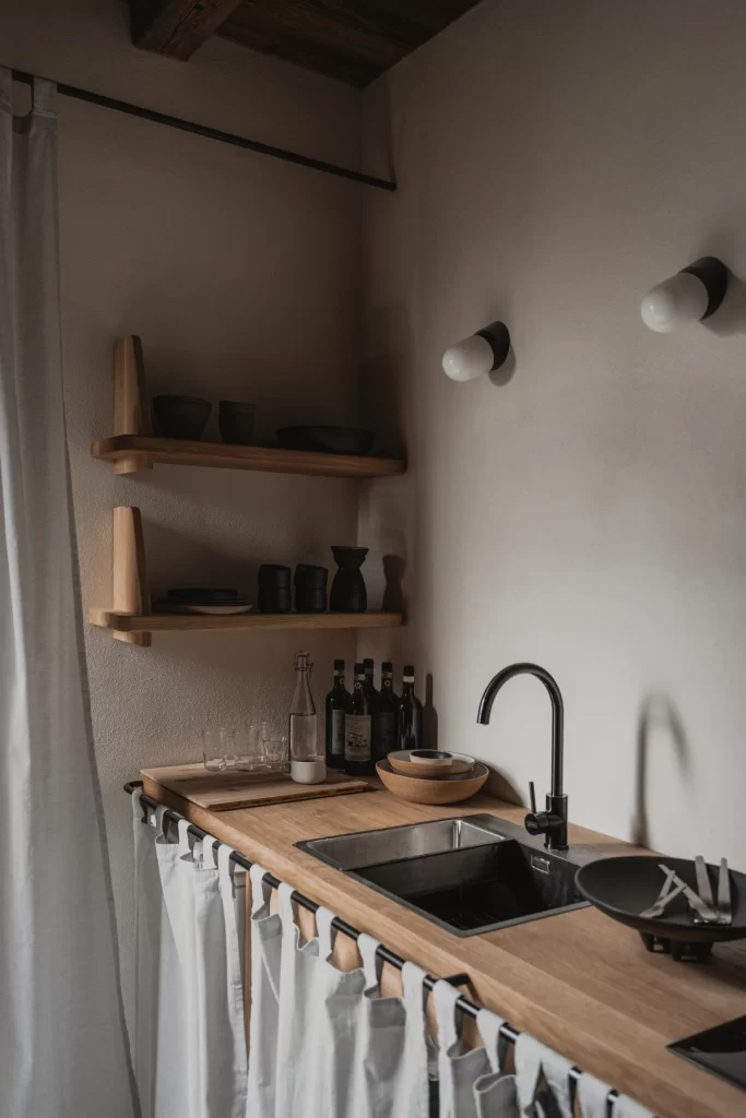 Kitchen Sink Wood Countertop Interior