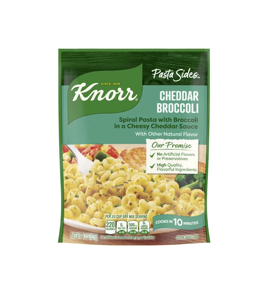 Knorr Cheddar Broccoli Pasta Side Pouch