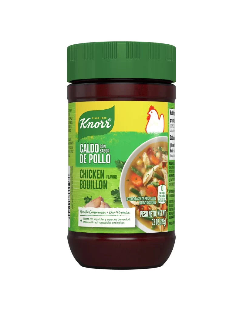 Knorr Chicken Flavor Bouillon Jar Detail