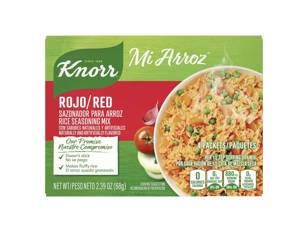Knorr Rice Seasoning Mix Box