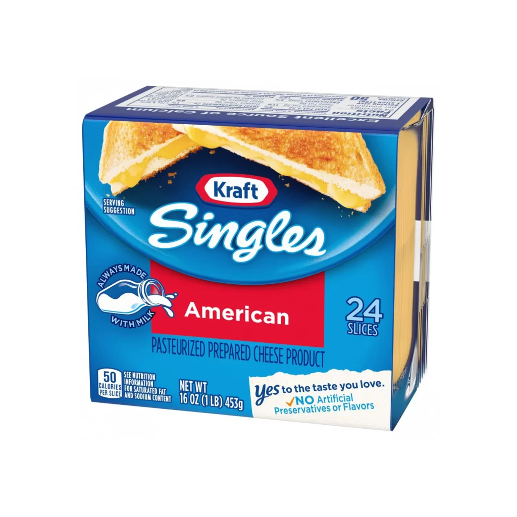 Kraft American Cheese Single Box