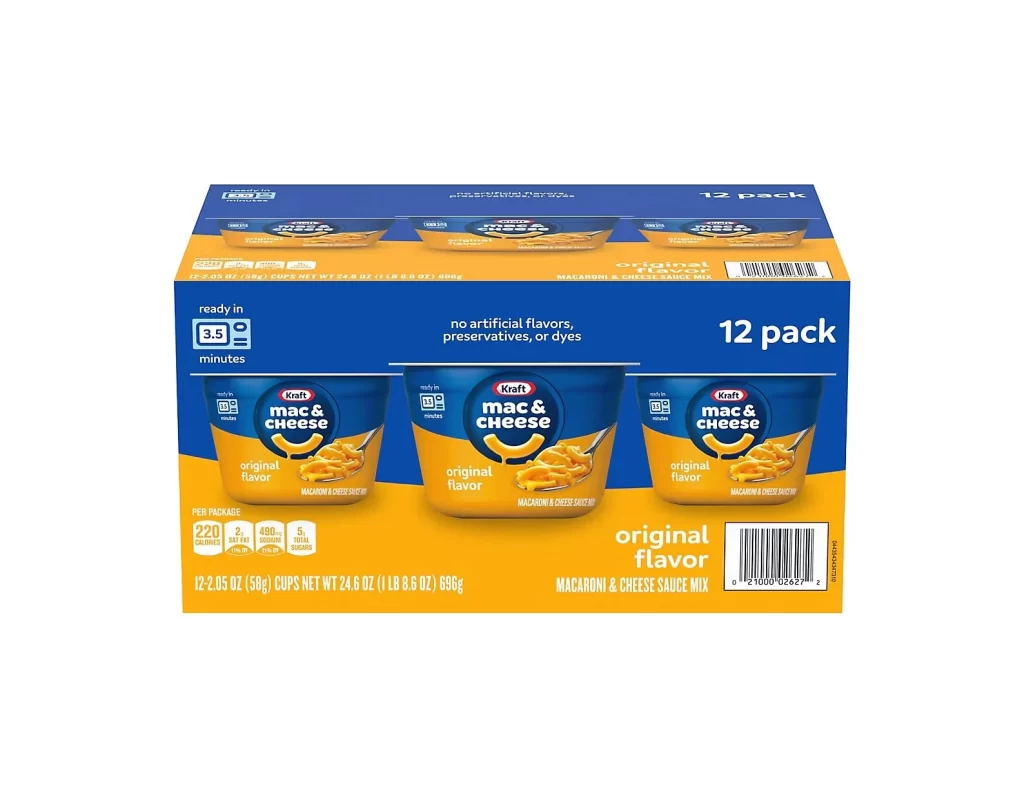 Kraft Mac & Cheese Box Closeup