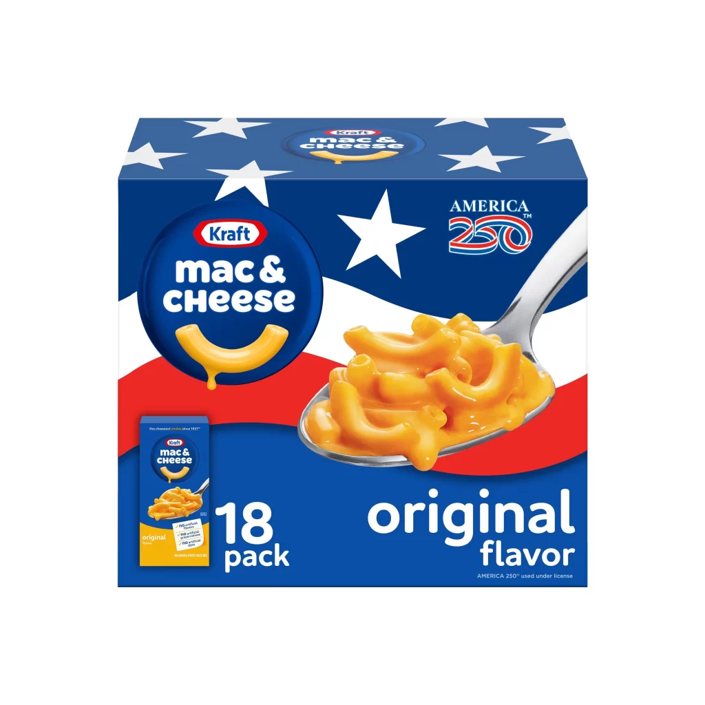 Kraft Mac & Cheese Box Detail