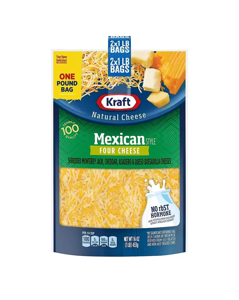 Kraft Shredded Cheese Bag View