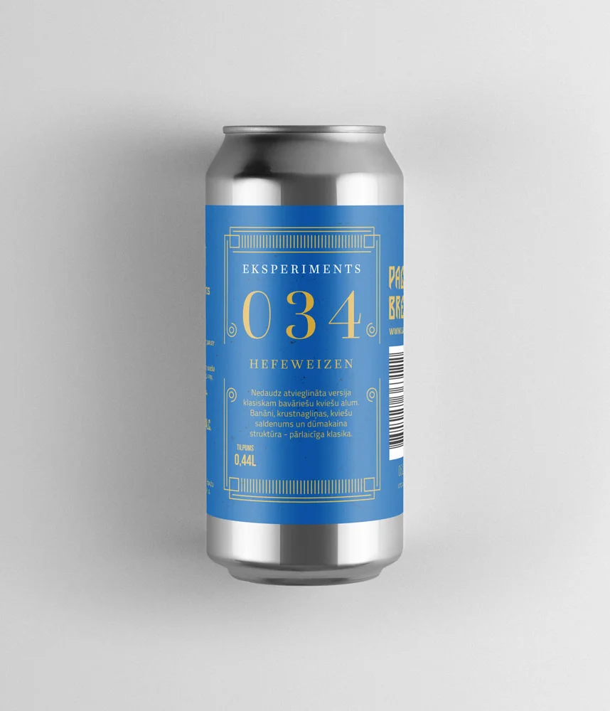Labietis 034 Hefeweizen Beer Can Packaging