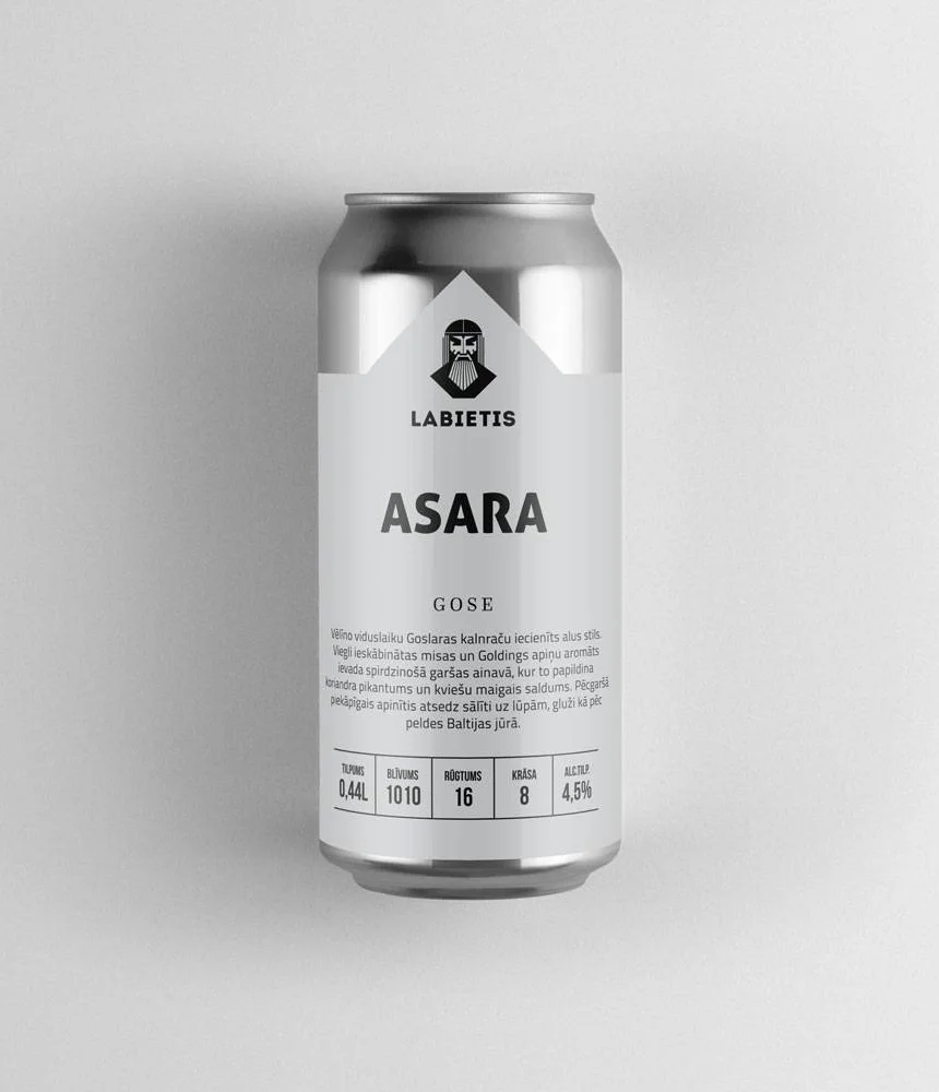 Labietis Asara Gose Beer Can Packaging