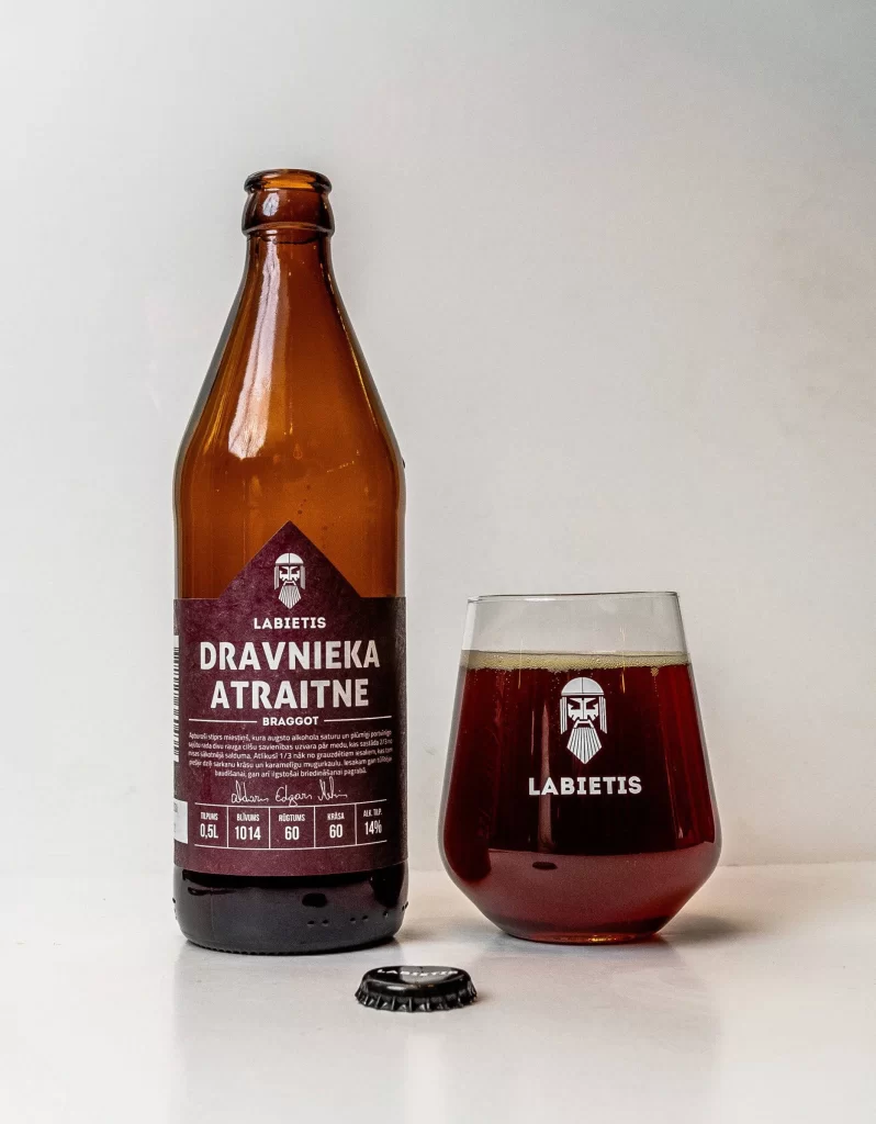 Labietis Atraitne Beer Bottle and Glass Packaging