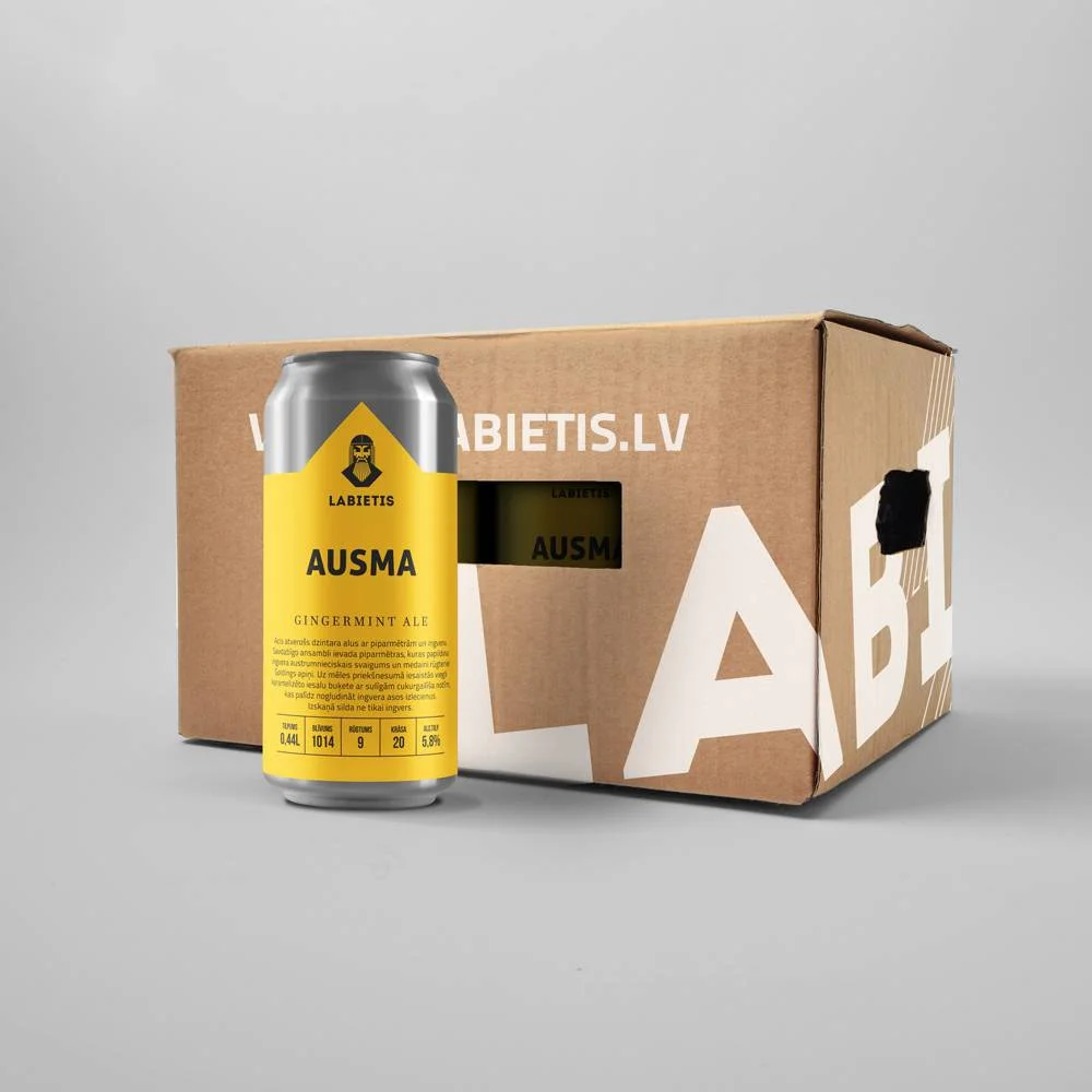 Labietis Ausma Gingermint Ale Beer Carton Packaging