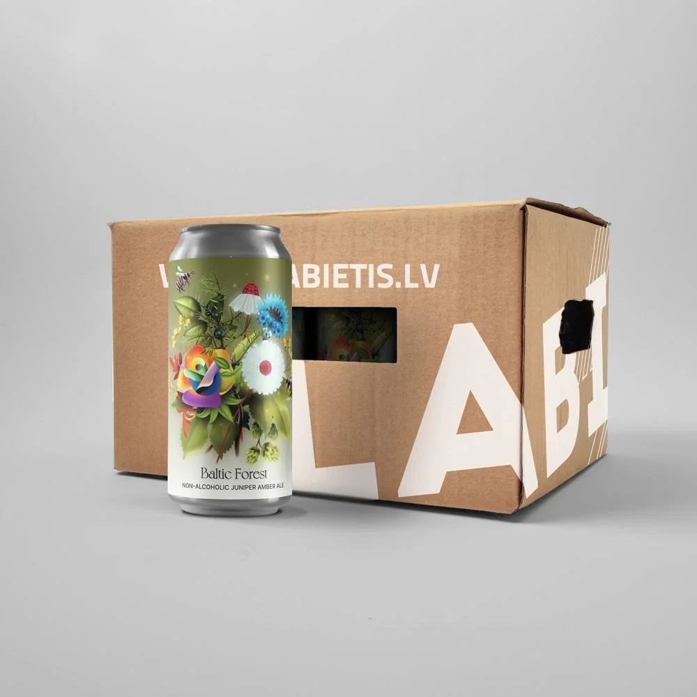 Labietis Baltic Forest Juniper Amber Ale Beer Carton Packaging