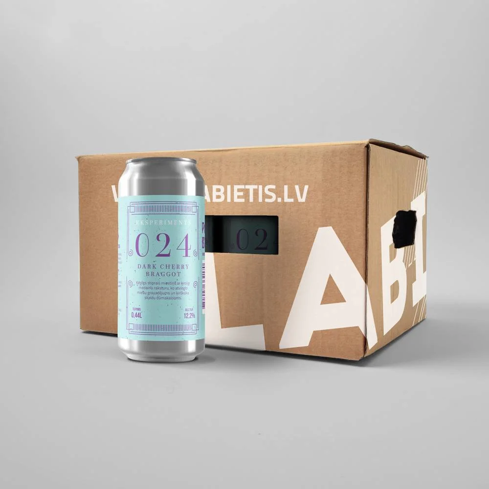 Labietis Dark Cherry Braggot Beer Carton Packaging