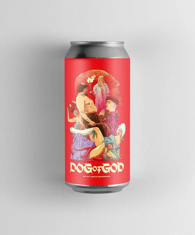 Labietis Dieva Suns Beer Can Packaging