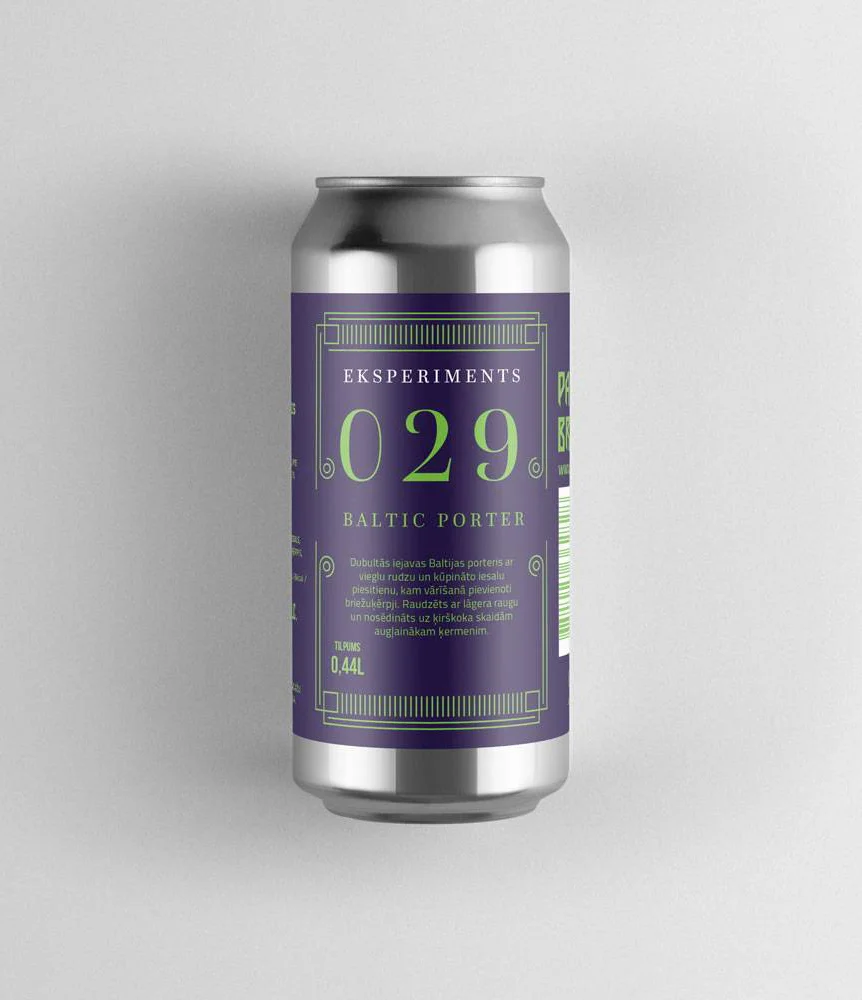 Labietis Eksperiments E029 Beer Can Packaging