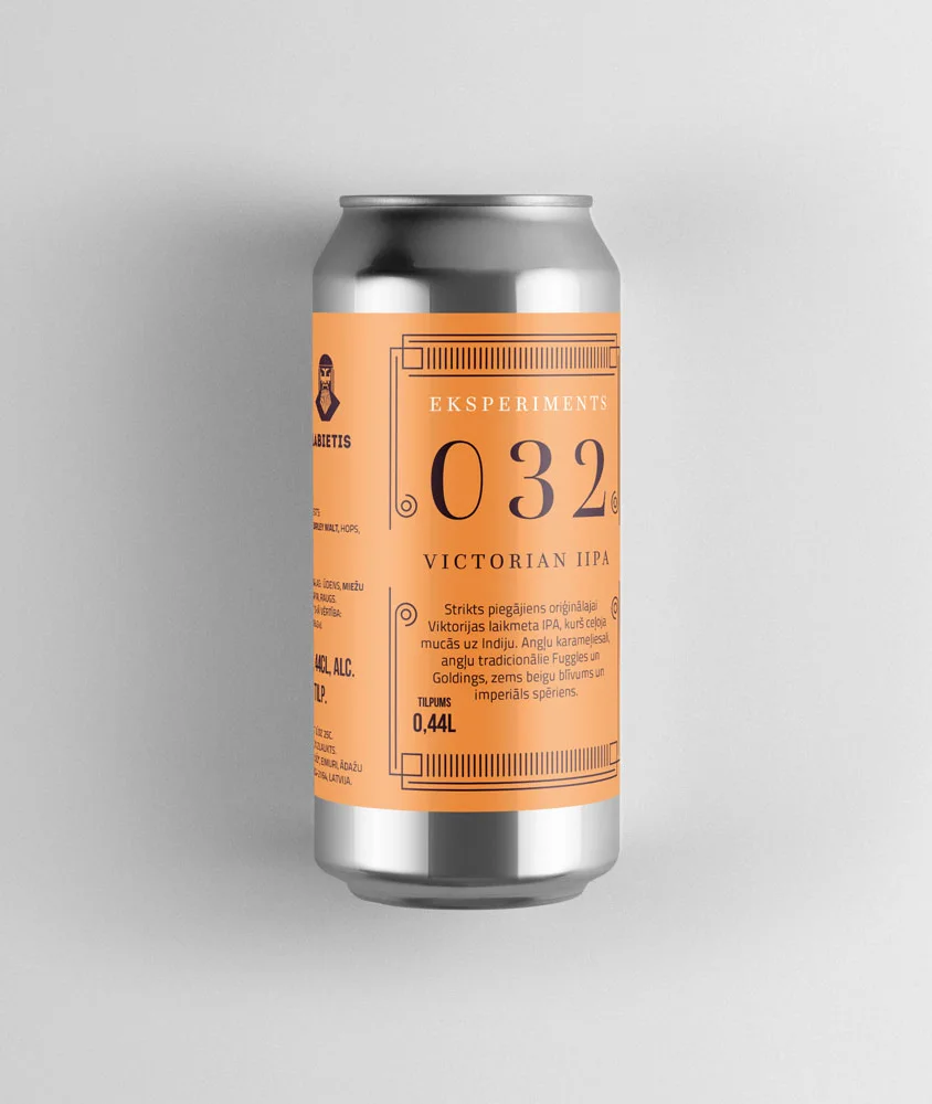 Labietis Eksperiments E32 Imperial IPA Beer Can Packaging