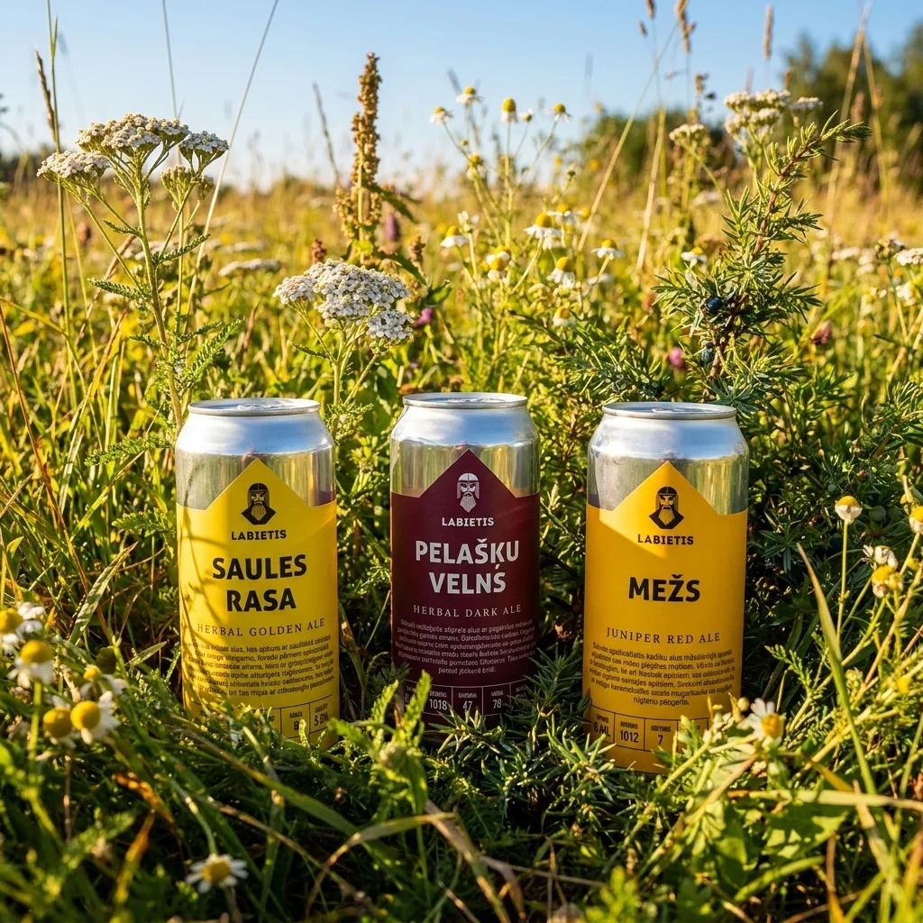 Labietis Herbal Beer Can Trio Packaging