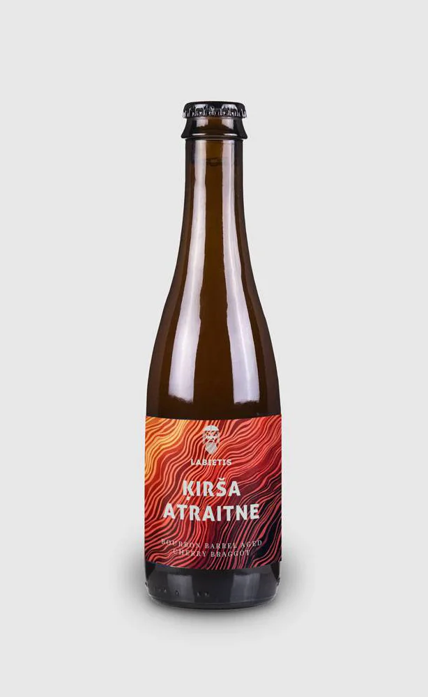 Labietis Kirsa Atraitne Bourbon Barrel Beer Bottle Packaging