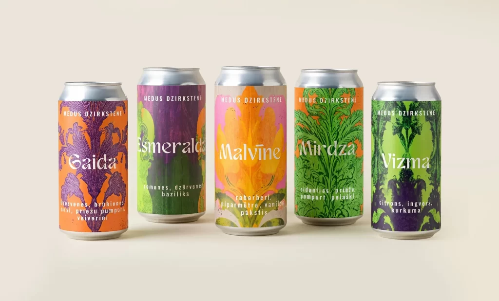 Labietis Sparkling Mead Bottle And Cans Gift Set Packaging